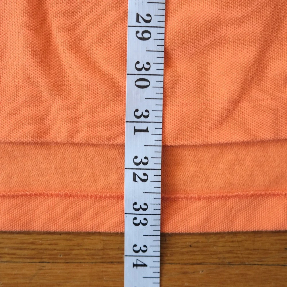 Polo Ralph Lauren Polo Shirt Mens Orange Green Pony Preppy XL Classic Fit